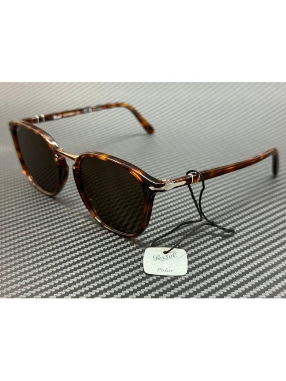 New Persol Men Havana Sunglasses 53-21-145
